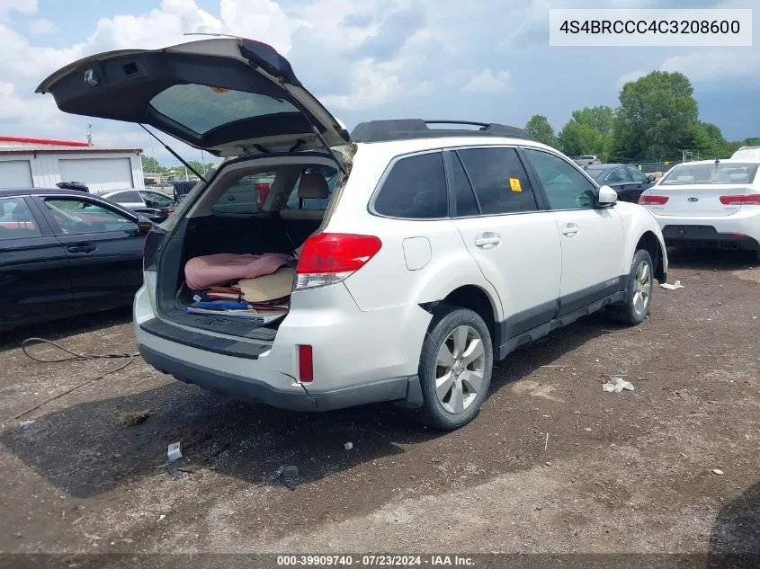 4S4BRCCC4C3208600 2012 Subaru Outback 2.5I Premium