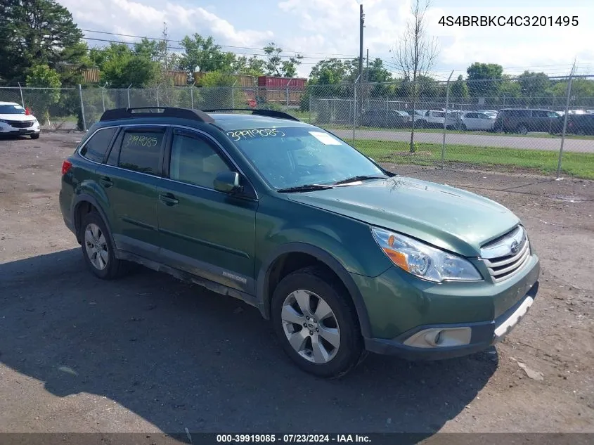 4S4BRBKC4C3201495 2012 Subaru Outback 2.5I Limited