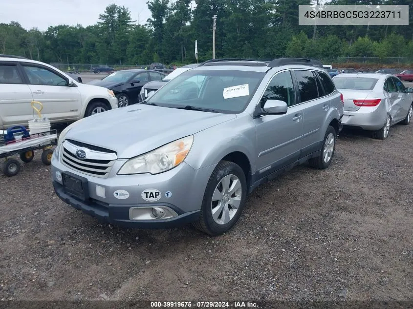 2012 Subaru Outback 2.5I Premium VIN: 4S4BRBGC5C3223711 Lot: 39919675