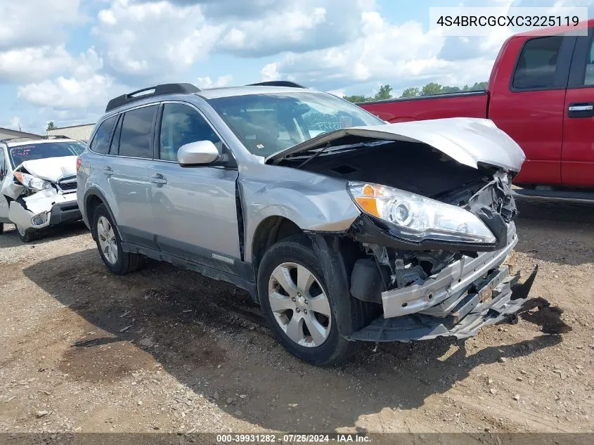 2012 Subaru Outback 2.5I Premium VIN: 4S4BRCGCXC3225119 Lot: 39931282