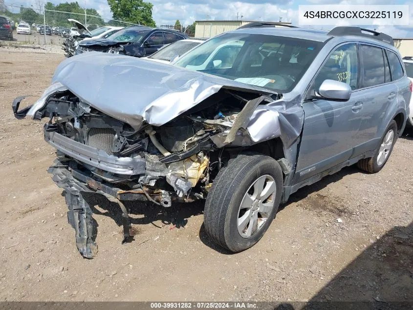 2012 Subaru Outback 2.5I Premium VIN: 4S4BRCGCXC3225119 Lot: 39931282