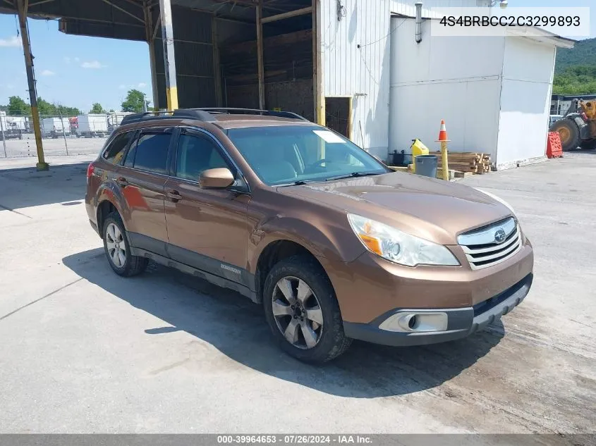 2012 Subaru Outback 2.5I Premium VIN: 4S4BRBCC2C3299893 Lot: 39964653