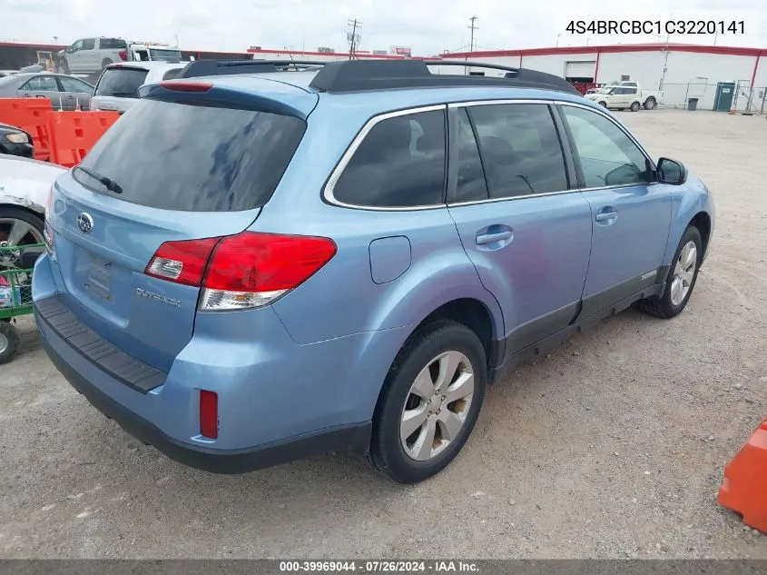 4S4BRCBC1C3220141 2012 Subaru Outback 2.5I Premium