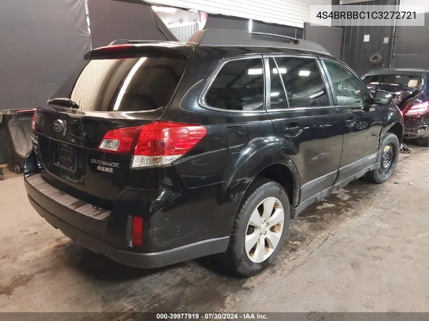 2012 Subaru Outback 2.5I Premium VIN: 4S4BRBBC1C3272721 Lot: 39977919