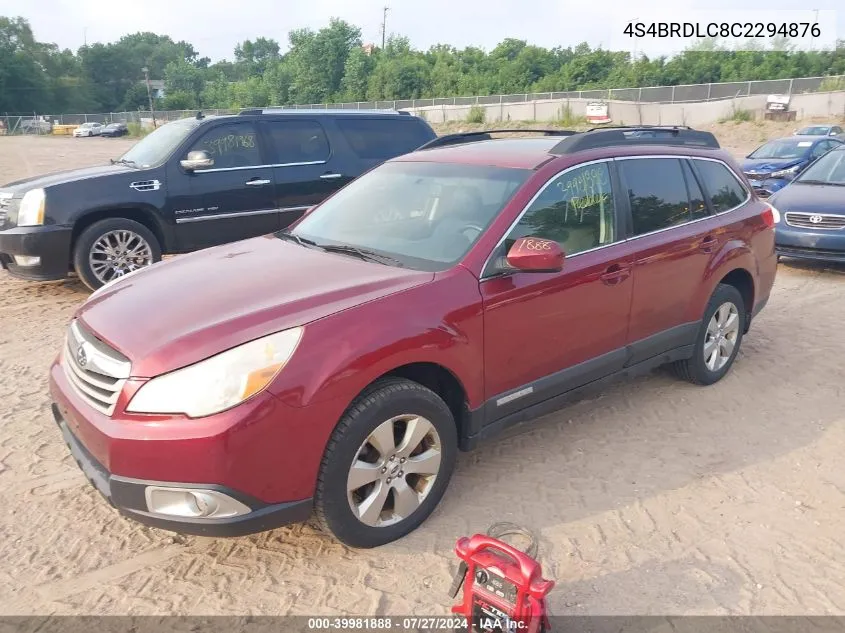 4S4BRDLC8C2294876 2012 Subaru Outback 3.6R Limited