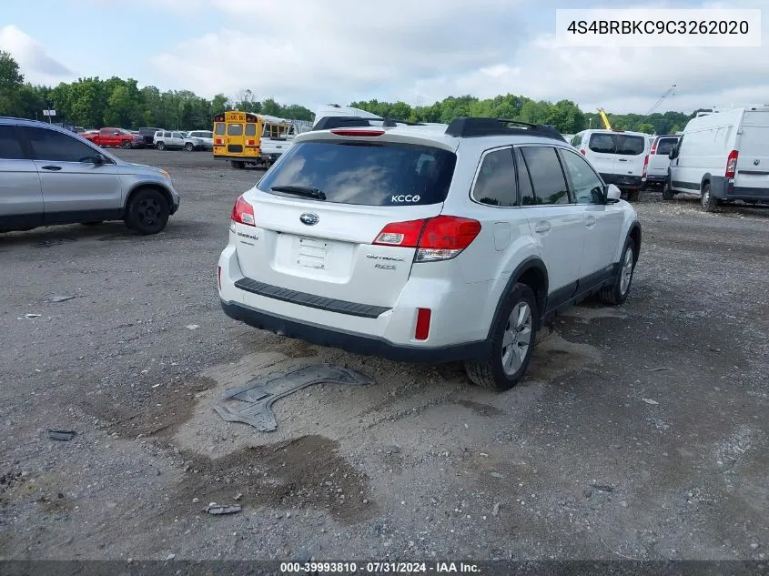 4S4BRBKC9C3262020 2012 Subaru Outback 2.5I Limited