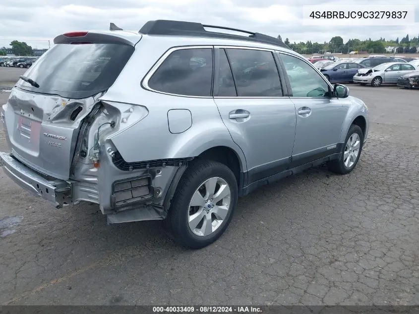 2012 Subaru Outback 2.5I Limited VIN: 4S4BRBJC9C3279837 Lot: 40033409