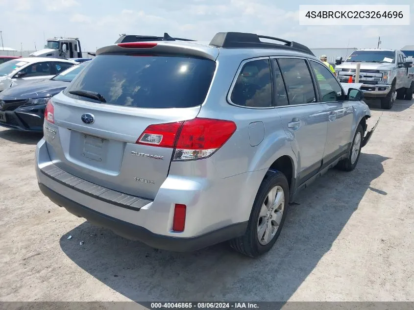 2012 Subaru Outback 2.5I Limited VIN: 4S4BRCKC2C3264696 Lot: 40046865