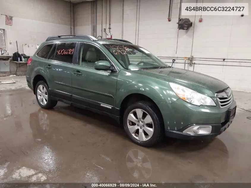 4S4BRBCC6C3224727 2012 Subaru Outback 2.5I Premium