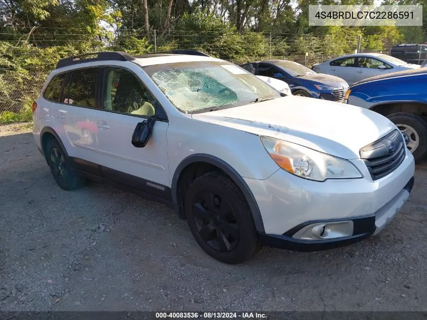 2012 Subaru Outback 3.6R Limited VIN: 4S4BRDLC7C2286591 Lot: 40083536