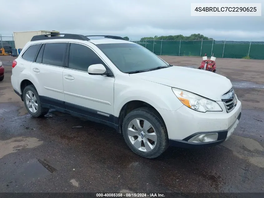 2012 Subaru Outback 3.6R Limited VIN: 4S4BRDLC7C2290625 Lot: 40085358