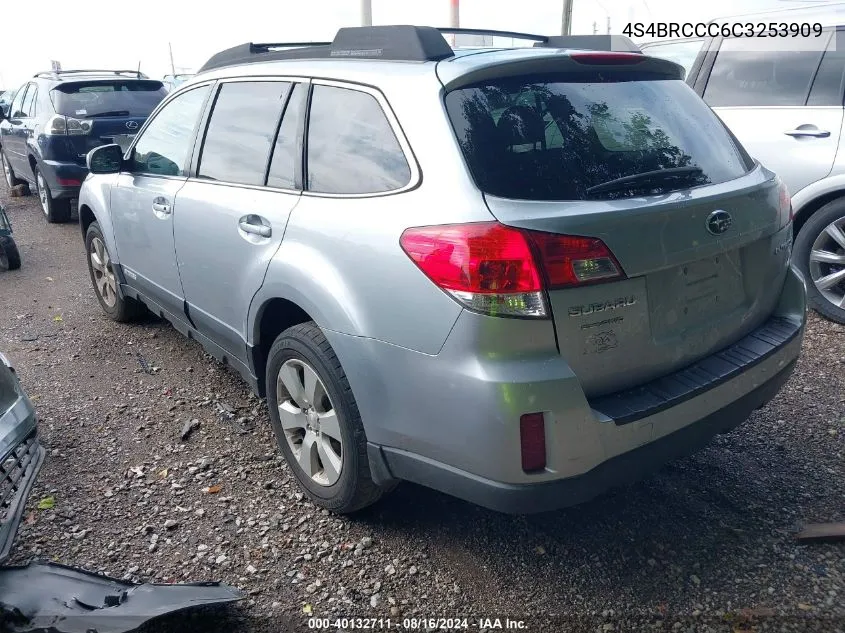 2012 Subaru Outback 2.5I Premium VIN: 4S4BRCCC6C3253909 Lot: 40132711