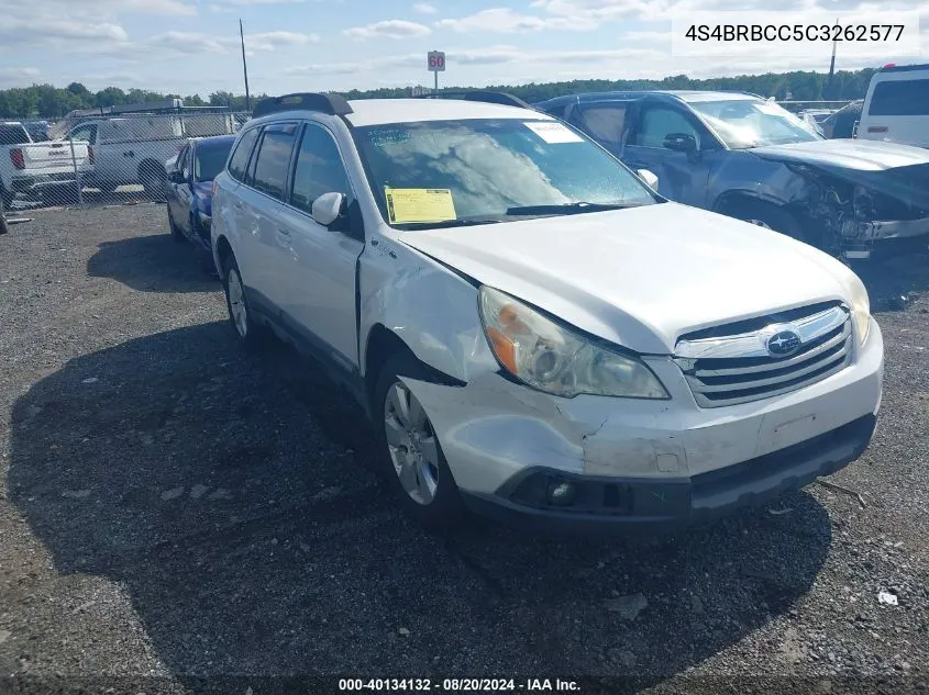 2012 Subaru Outback 2.5I Premium VIN: 4S4BRBCC5C3262577 Lot: 40134132