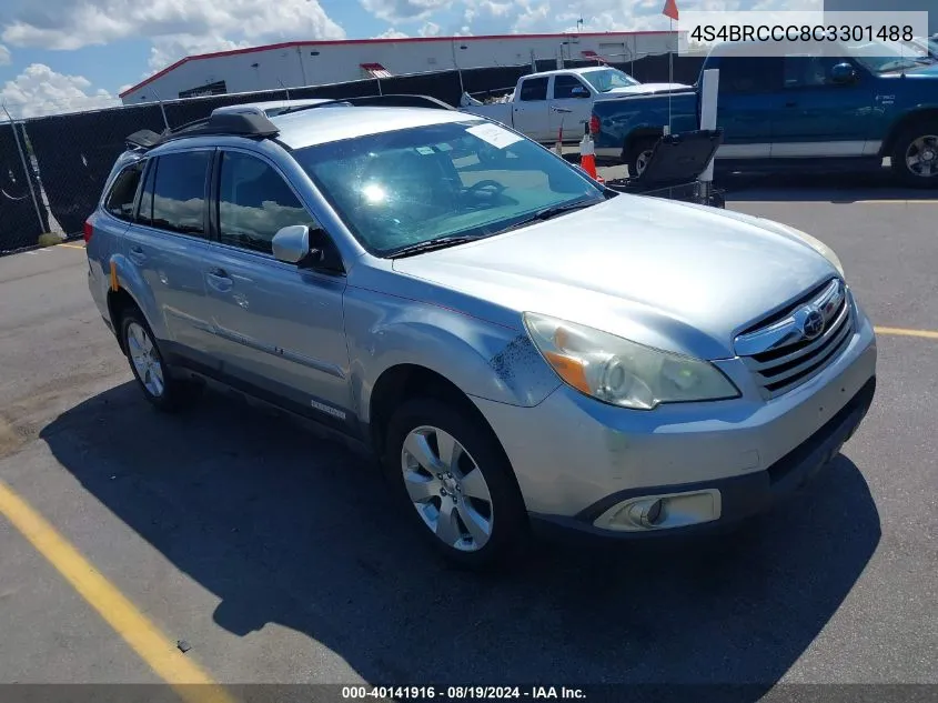 2012 Subaru Outback 2.5I Premium VIN: 4S4BRCCC8C3301488 Lot: 40141916