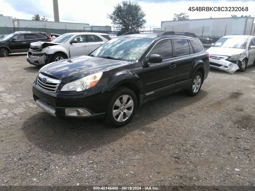 2012 Subaru Outback 2.5I Limited VIN: 4S4BRBKC8C3232068 Lot: 40146480