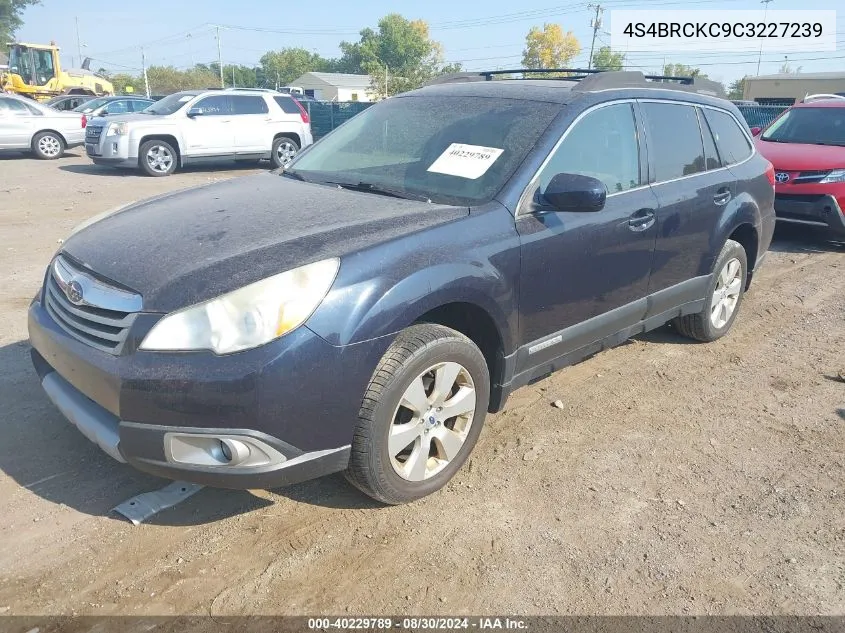 2012 Subaru Outback 2.5I Limited VIN: 4S4BRCKC9C3227239 Lot: 40229789