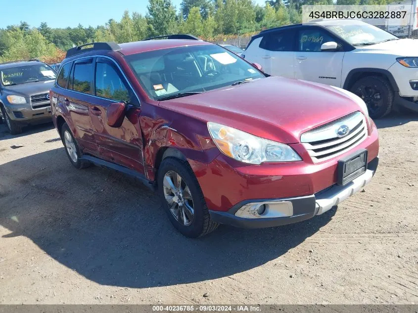 2012 Subaru Outback 2.5I Limited VIN: 4S4BRBJC6C3282887 Lot: 40236785