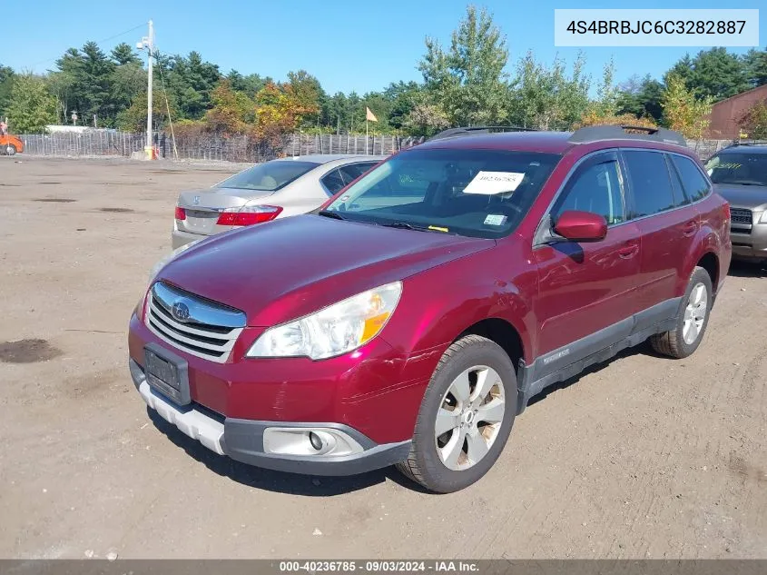 2012 Subaru Outback 2.5I Limited VIN: 4S4BRBJC6C3282887 Lot: 40236785