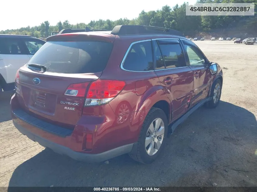 2012 Subaru Outback 2.5I Limited VIN: 4S4BRBJC6C3282887 Lot: 40236785