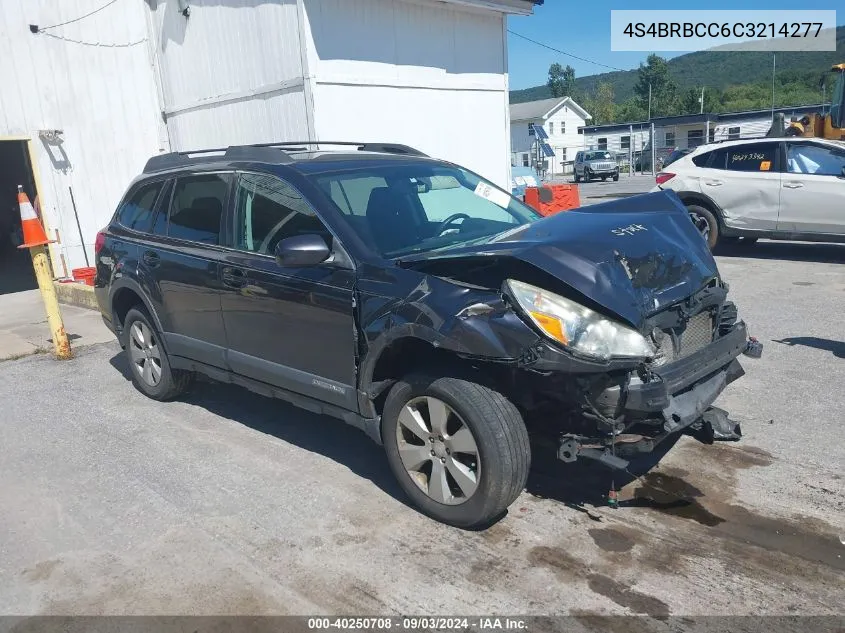 2012 Subaru Outback 2.5I Premium VIN: 4S4BRBCC6C3214277 Lot: 40250708