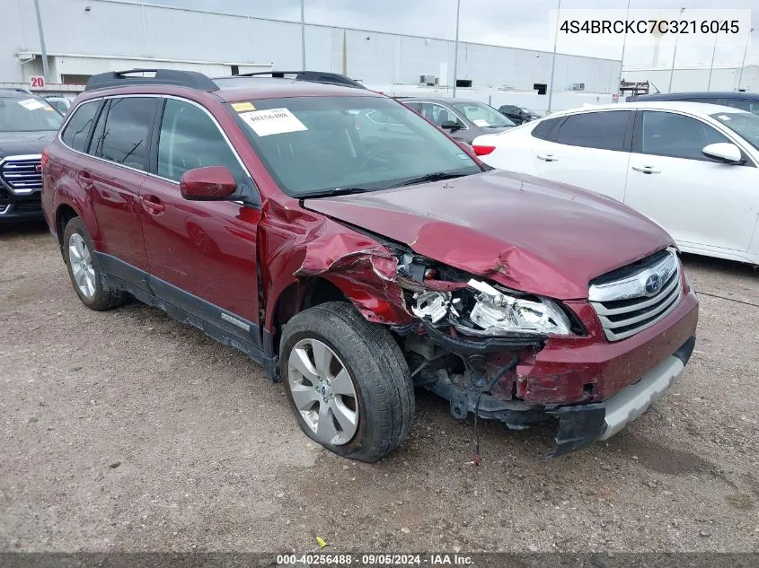 2012 Subaru Outback 2.5I Limited VIN: 4S4BRCKC7C3216045 Lot: 40256488