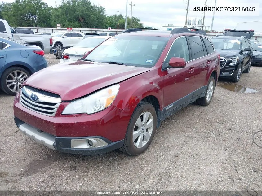 2012 Subaru Outback 2.5I Limited VIN: 4S4BRCKC7C3216045 Lot: 40256488