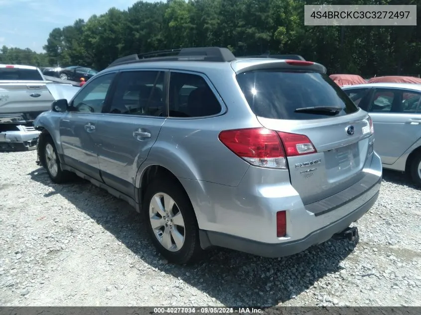 2012 Subaru Outback VIN: 4S4BRCKC3C3272497 Lot: 40277034