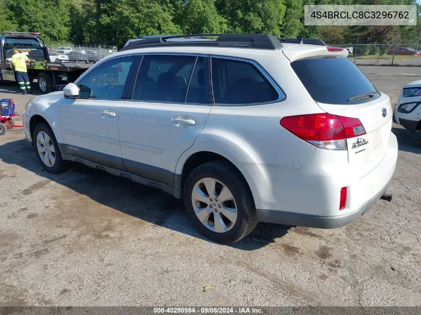 2012 Subaru Outback 2.5I Limited VIN: 4S4BRCLC8C3296762 Lot: 40290984