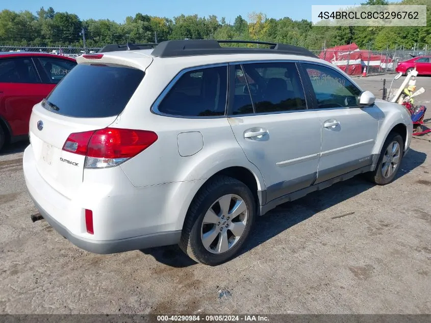 2012 Subaru Outback 2.5I Limited VIN: 4S4BRCLC8C3296762 Lot: 40290984