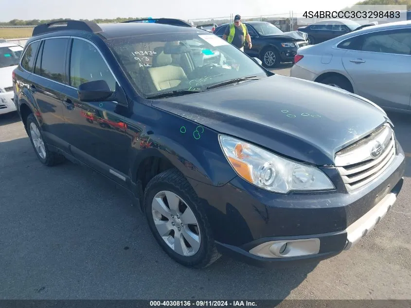 2012 Subaru Outback 2.5I Premium VIN: 4S4BRCCC3C3298483 Lot: 40308136