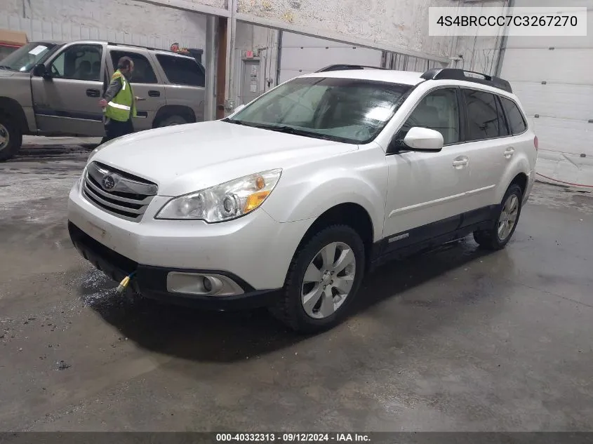 4S4BRCCC7C3267270 2012 Subaru Outback 2.5I Premium