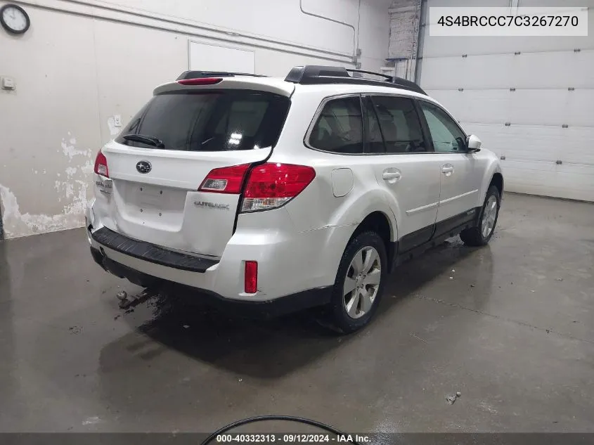 4S4BRCCC7C3267270 2012 Subaru Outback 2.5I Premium