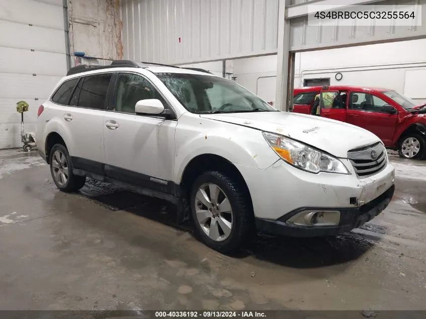 2012 Subaru Outback 2.5I Premium VIN: 4S4BRBCC5C3255564 Lot: 40336192