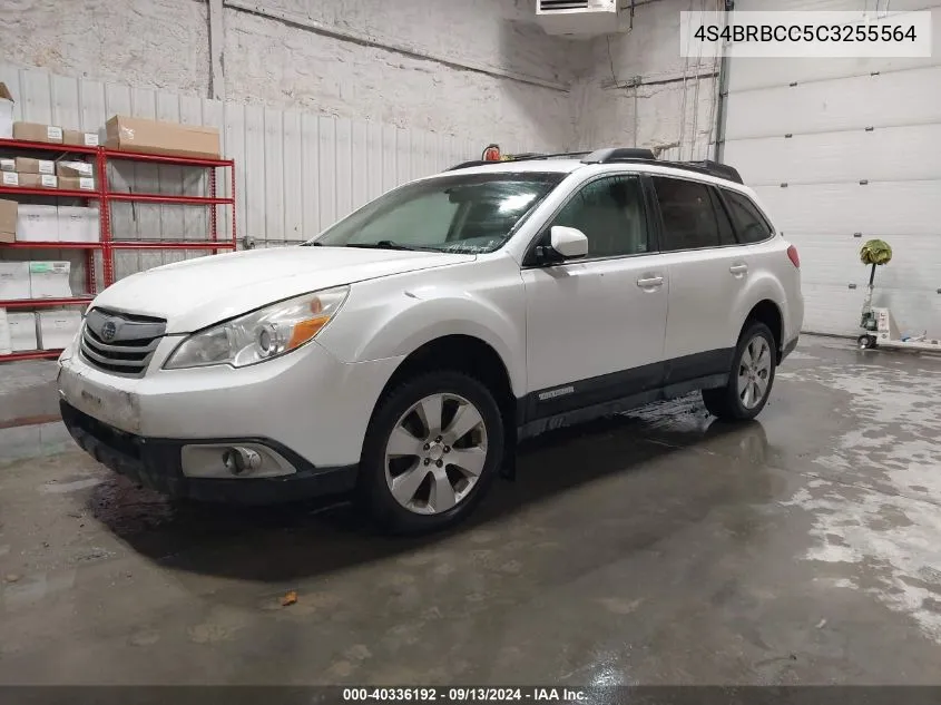 2012 Subaru Outback 2.5I Premium VIN: 4S4BRBCC5C3255564 Lot: 40336192