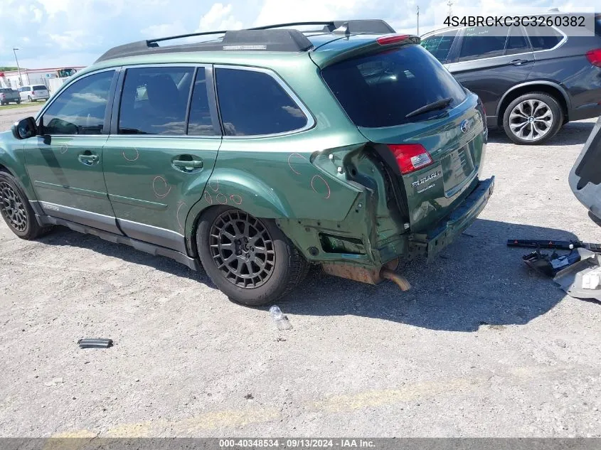 4S4BRCKC3C3260382 2012 Subaru Outback 2.5I Limited