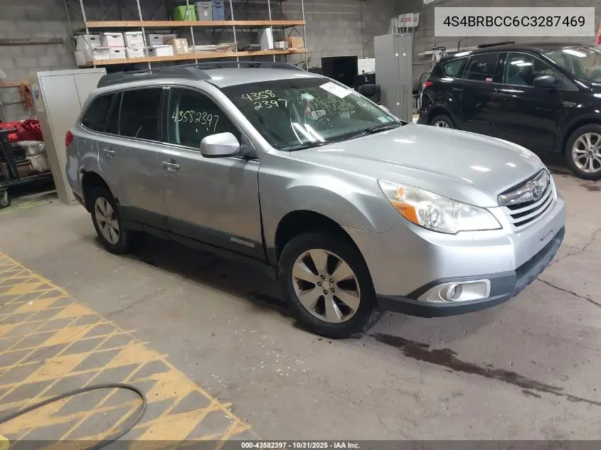 4S4BRBCC6C3287469 2012 Subaru Outback 2.5I Premium