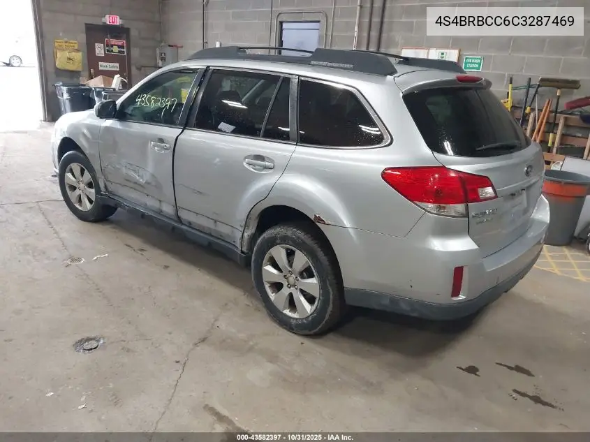 4S4BRBCC6C3287469 2012 Subaru Outback 2.5I Premium
