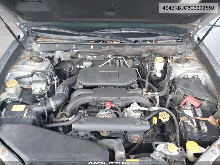 4S4BRBJC8C3200660 2012 Subaru Outback 2.5I Limited