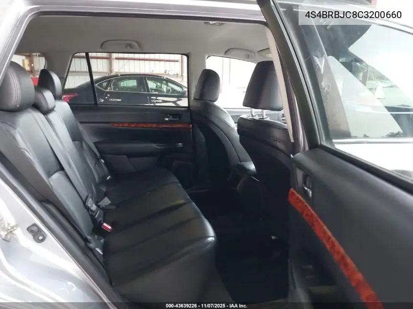 4S4BRBJC8C3200660 2012 Subaru Outback 2.5I Limited