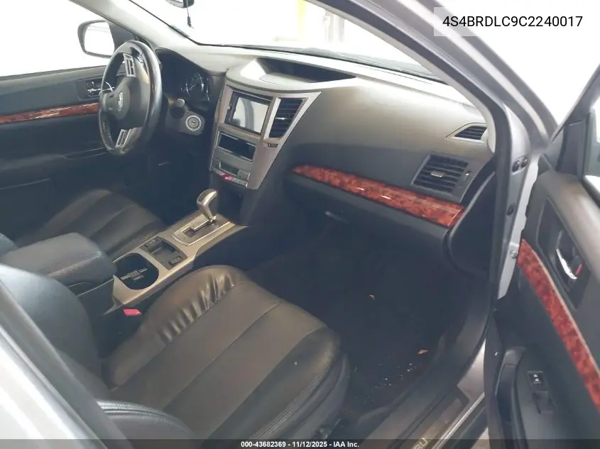 4S4BRDLC9C2240017 2012 Subaru Outback 3.6R Limited