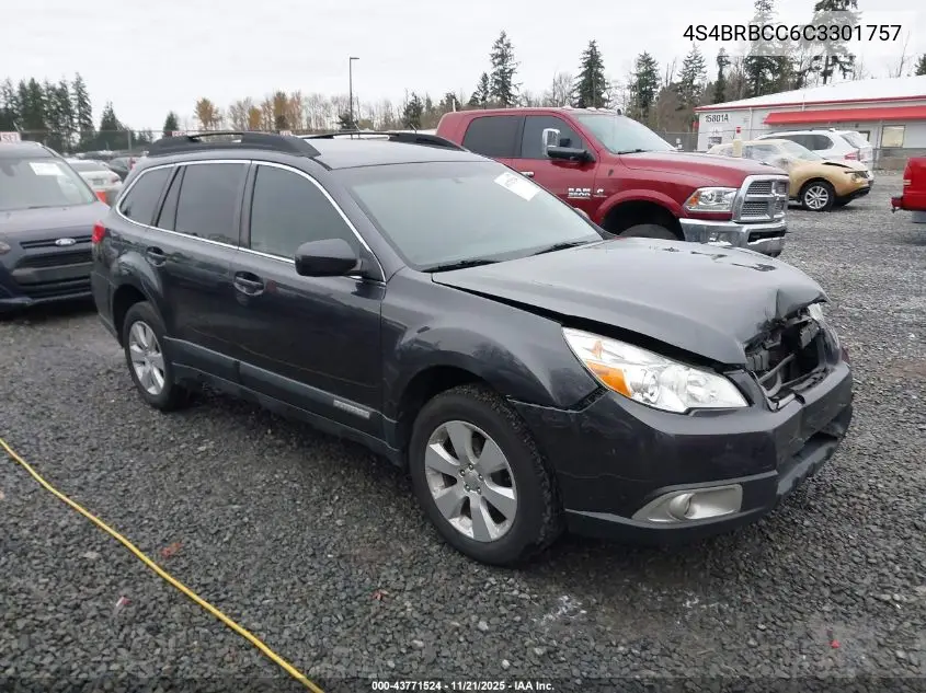 4S4BRBCC6C3301757 2012 Subaru Outback 2.5I Premium