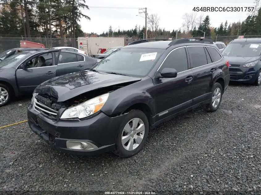 4S4BRBCC6C3301757 2012 Subaru Outback 2.5I Premium