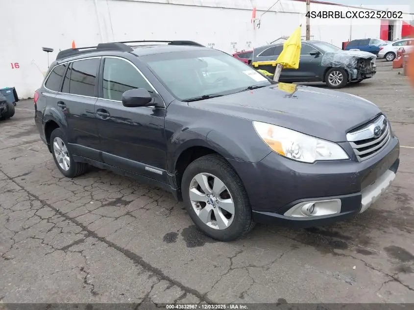 4S4BRBLCXC3252062 2012 Subaru Outback 2.5I Limited