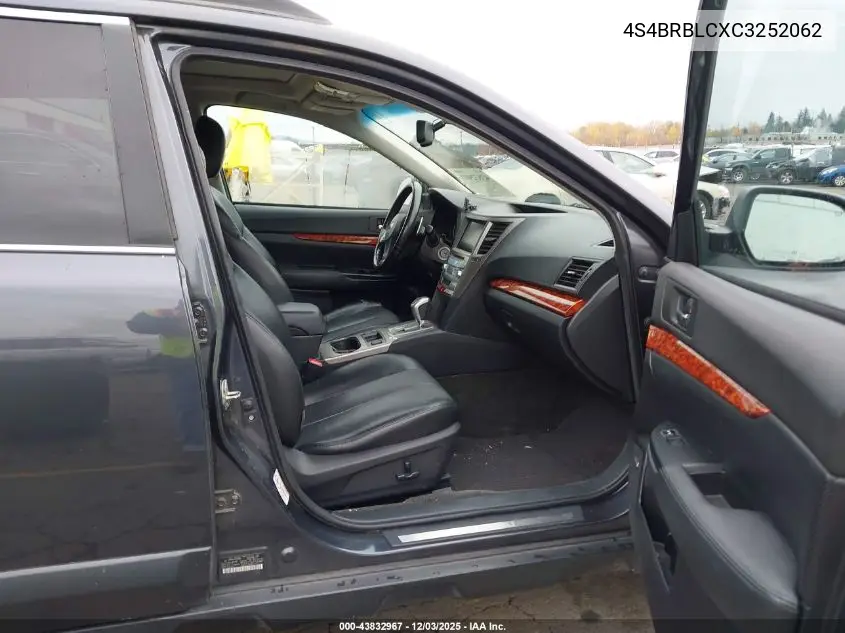 4S4BRBLCXC3252062 2012 Subaru Outback 2.5I Limited