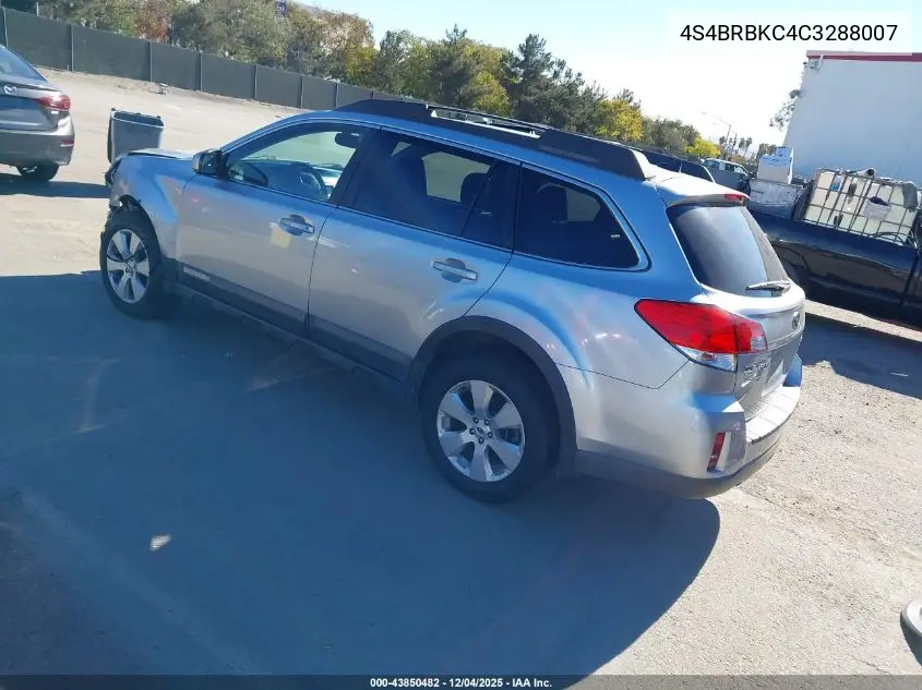 4S4BRBKC4C3288007 2012 Subaru Outback 2.5I Limited