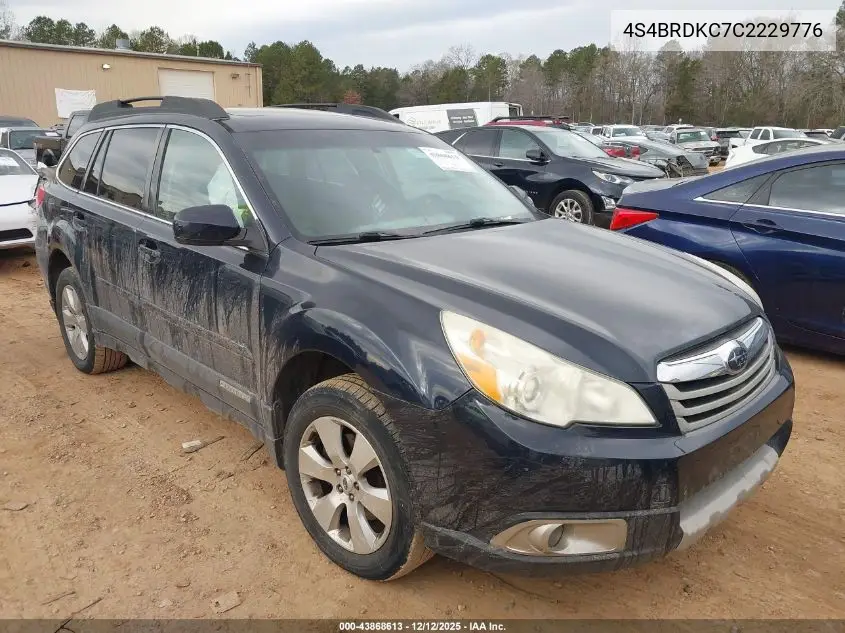 4S4BRDKC7C2229776 2012 Subaru Outback 3.6R Limited