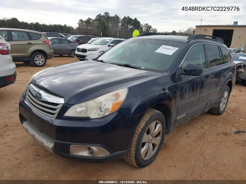 4S4BRDKC7C2229776 2012 Subaru Outback 3.6R Limited