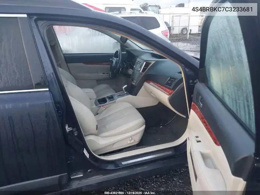 4S4BRBKC7C3233681 2012 Subaru Outback 2.5I Limited