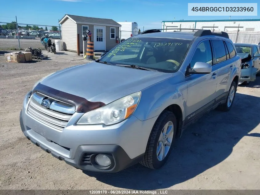 2013 Subaru Outback 2.5I Premium VIN: 4S4BRGGC1D3233960 Lot: 12039170