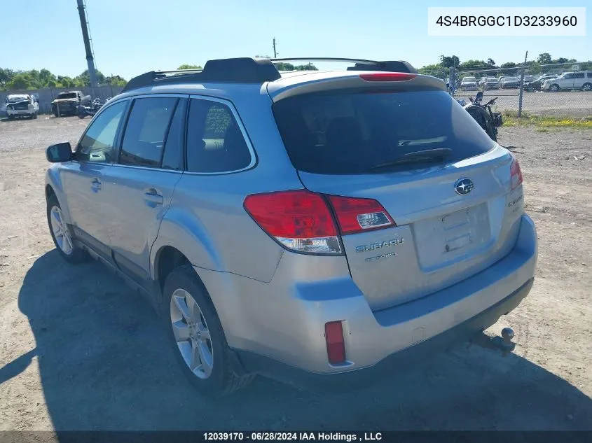 4S4BRGGC1D3233960 2013 Subaru Outback 2.5I Premium